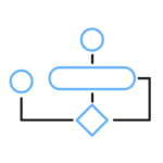 Ikon av UML for å illustrere software design.