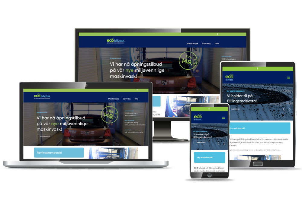 Illustrasjon av profileringen av Eco bilvask