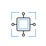 Ikon av datachip for å illustrere intelligente systemer